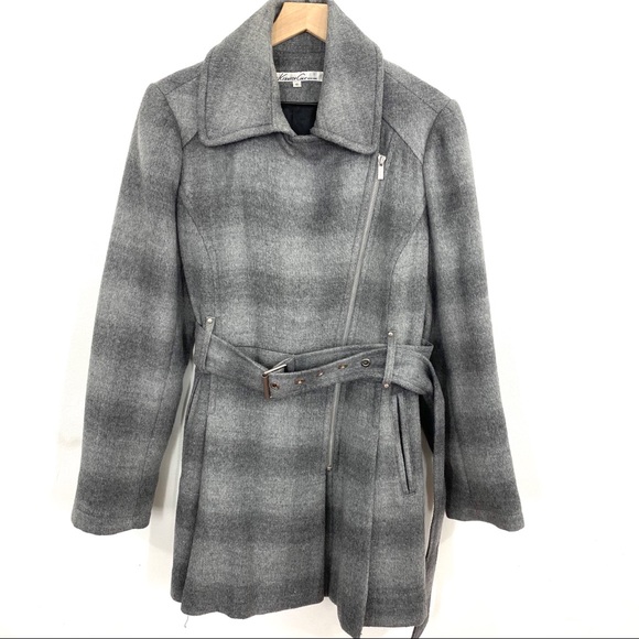 Kenneth Cole Jackets & Blazers - Kenneth Cole NY Soft Grey Plaid Wool Blend Jacket